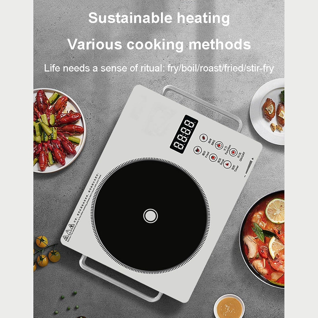 RAF Multifunctional Electric Stove Electric Stove 3500W Model Infrared Cooker Capable For Every Pot (random color)